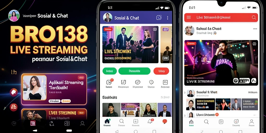 Antarmuka intuitif BRO138 untuk Live Streaming yang interaktif.