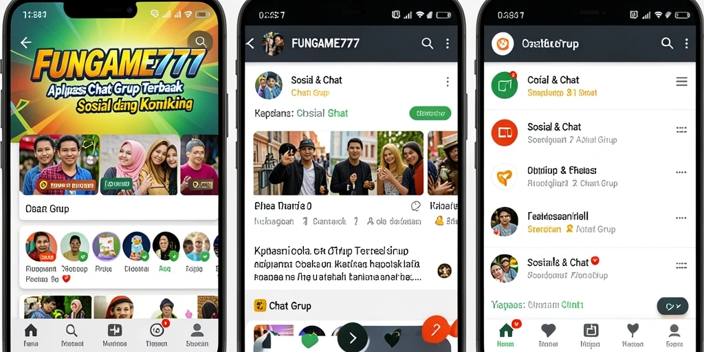 Tampilan antarmuka utama FUNGAME777 yang sederhana dan menarik.