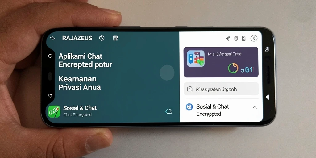 Antarmuka RAJAZEUS yang modern dan intuitif untuk komunikasi terenkripsi.