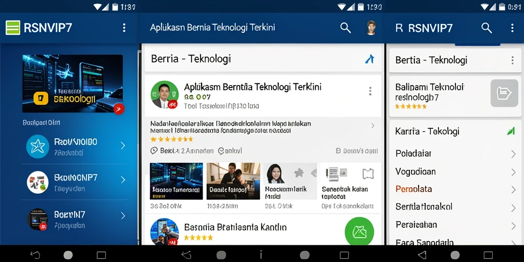 Tampilan antarmuka aplikasi RSNVIP7 yang modern dan fungsional.